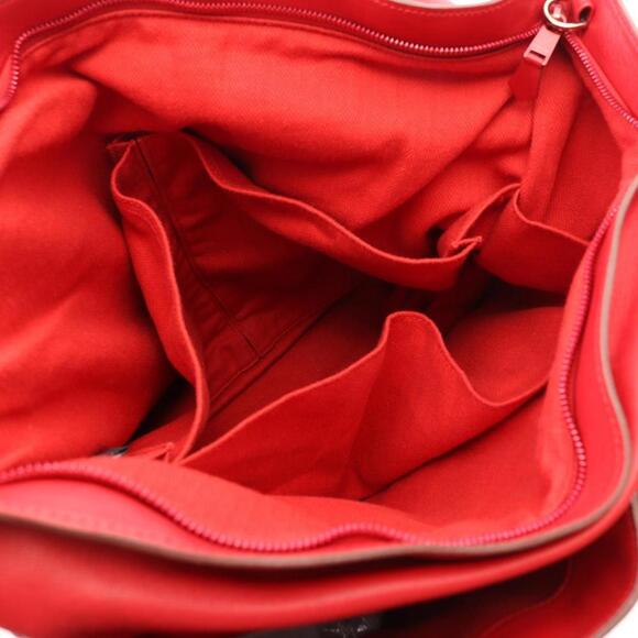 HERMES Red Leather Tote Bag - Picture 3 of 9